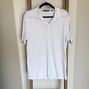 Travis Mathew Pebble Beach Men's White Polo Shirt